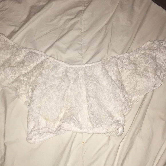 Hollister white lace crop top - Picture 5 of 5